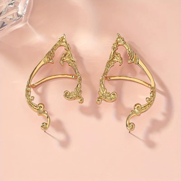 Antique Elf Ear Cuff, Elf Ears, Elf Ear Wraps, piercing - Picture 10 of 12